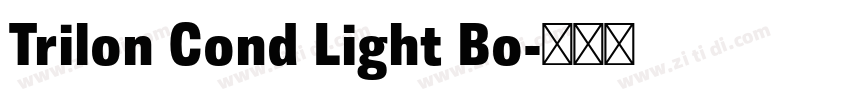 Trilon Cond Light Bo字体转换